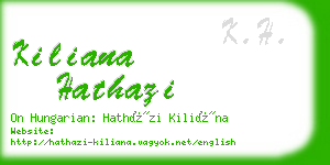 kiliana hathazi business card